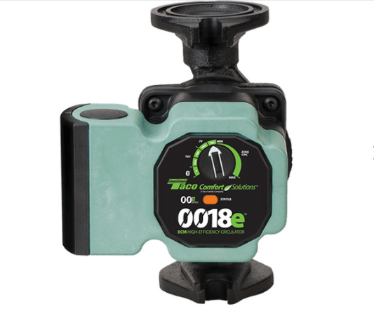 Taco 0018E-2F2 - 0018E Series Cast Iron ECM High-Efficiency Circulator Pump with Bluetooth Connection, 125PSI, 120V 