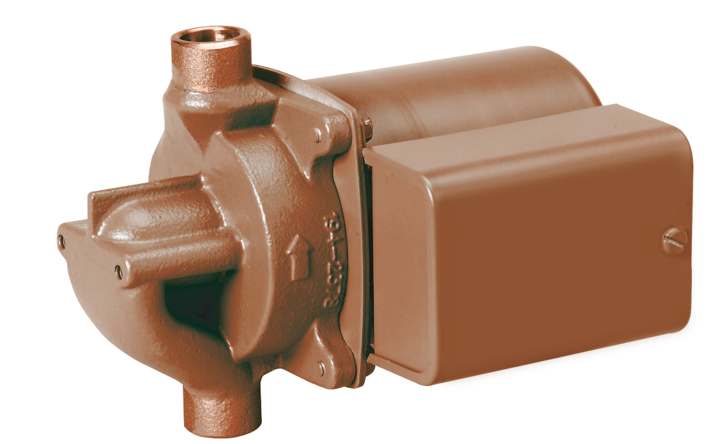 Taco 006-BC7-1IFC - Bronze Circulator Pump with Integral Flow Check Valve, 1/2" Sweat Connection, 1/40 HP, 115V, 125 PSI 