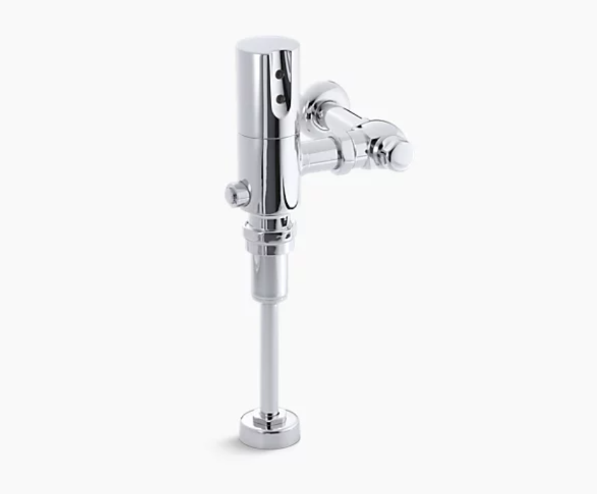 Kohler K-7537-CP Tripoint Exposed Hybrid 0.5 GPF Washdown Urinal Flushometer - Polished Chrome | Plumbers Center