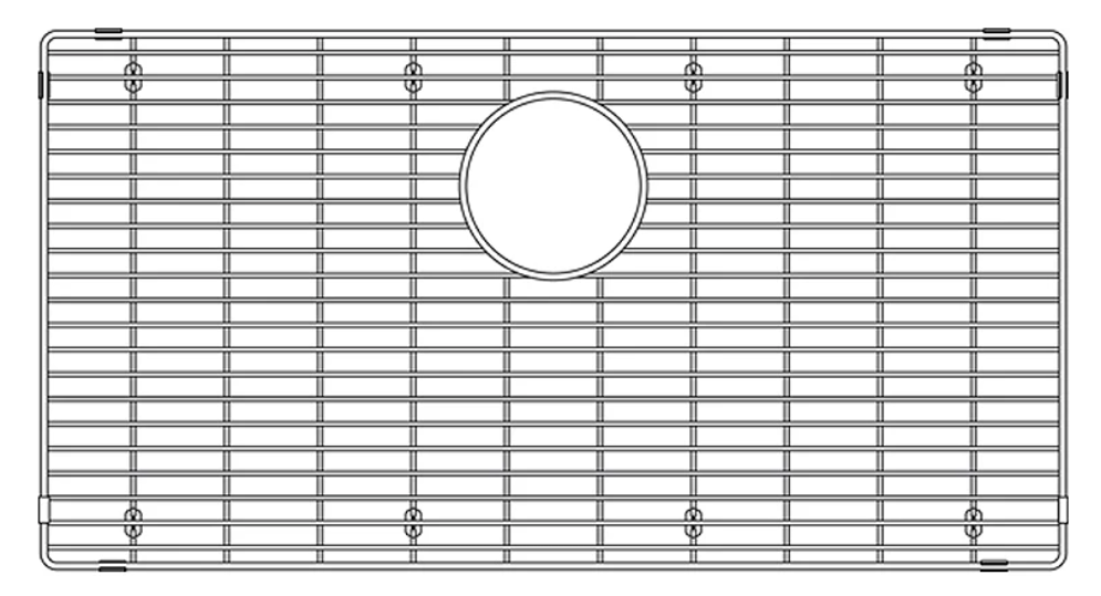 Blanco 406347 Single Bottom Sink Grid for QUATRUS Sinks in Stainless Steel | Plumbers Center