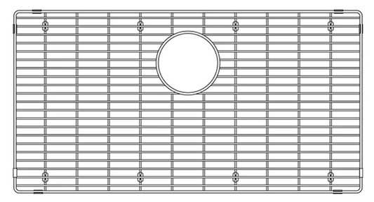 Blanco 406347 Single Bottom Sink Grid for QUATRUS Sinks in Stainless Steel | Plumbers Center