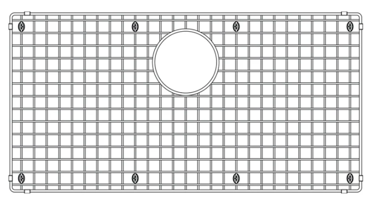 Blanco 402125 Sink Grid for QUATRUS U Kitchen Sink - Stainless Steel | Plumbers Center