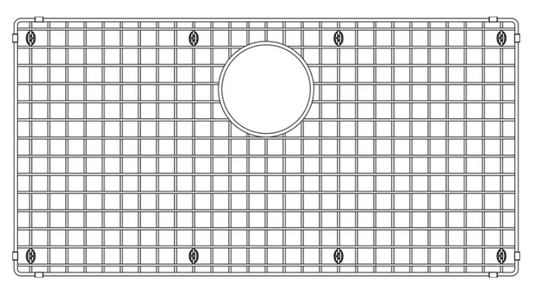 Blanco 402125 Sink Grid for QUATRUS U Kitchen Sink - Stainless Steel | Plumbers Center