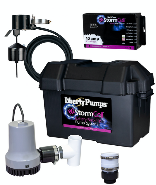 Liberty Pumps 441-10A, 12V Battery Operated Back-Up Emergency Sump Pump System with 10A Charger (Battery not included) | Plumbers Center