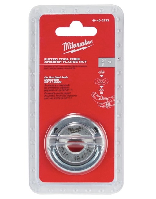 Milwaukee 49-40-2783 - Fixtec Tool-free 5/8"–11 Grinder Flange Nut | Plumbers Center