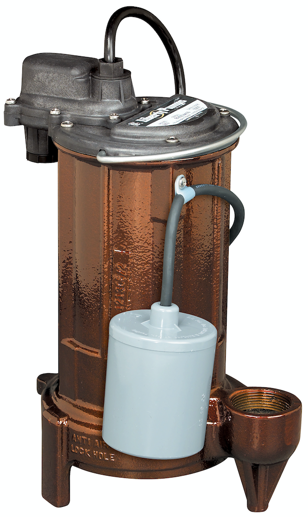 Liberty Pumps 283HV-2 - 1/2 HP High Voltage (208-230V) Cast Iron Submersible Sump/Effluent Pump with Wide-Angle Piggyback Tether Float, 1 Phase, 25' Power Cord, 1-1/2" Discharge | Plumbers Center