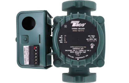 Taco 0010-VDTF3 - 0010 Series Cast Iron Variable Speed, Delta T Circulator Pump, 1/8 HP, 115V, 125 Max.PSI 