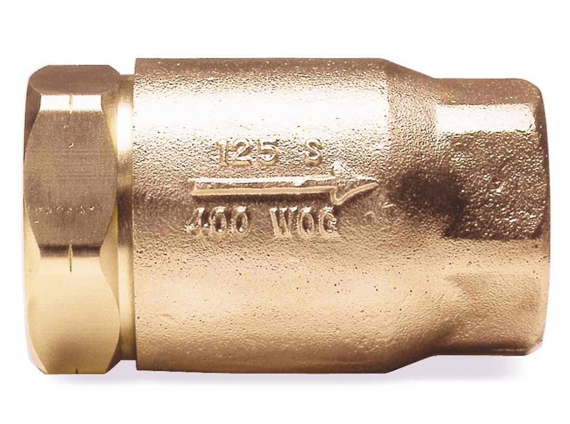 Apollo Valves 61-505-01 - 1" Female Threaded Bronze Soft Seat Check Valve, In-Line, FNPT | Plumbers Center