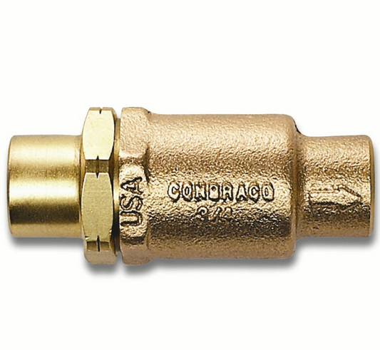 Apollo Valves 61-603-01 Bronze 61-600 Series Soldered In-Line Check Valve, Soft Seat | Plumbers Center