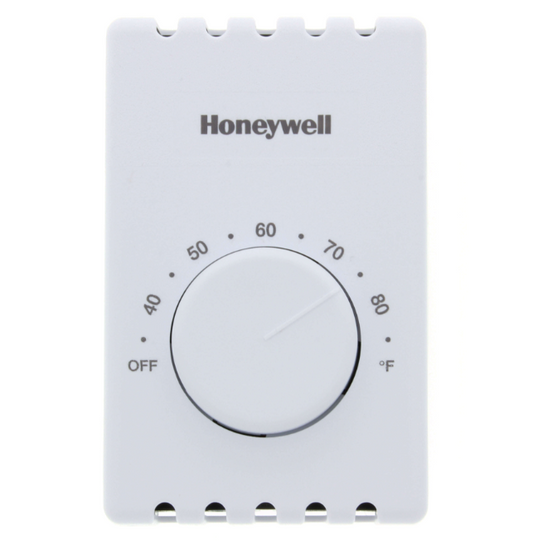 Honeywell Home T410B1004/U T410 Economy Electric Heat Thermostat for Electric Baseboards, Convectors & Fan Forced Heaters, White | Plumbers Center