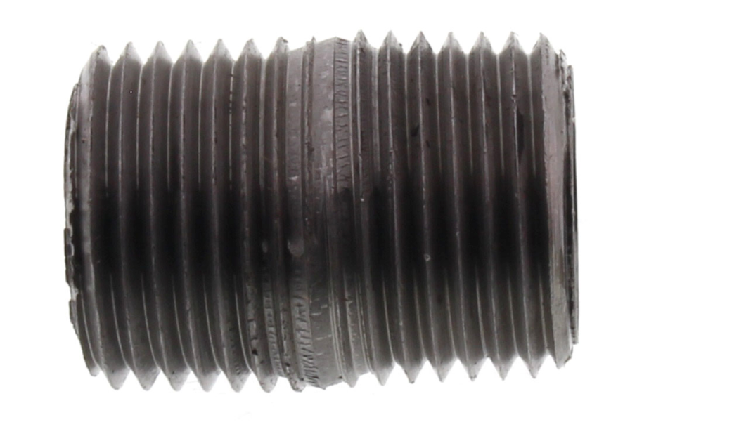 1" BLACK NIPPLES - 1" Threaded Schedule 40 Black Nipples, 150 PSI | Faucet Center