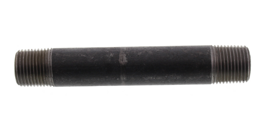 1/2" X 5-1/2" BLACK NIPPLE - 1/2" X 5-1/2" Threaded Black Schedule 40 Nipple | Faucet Center