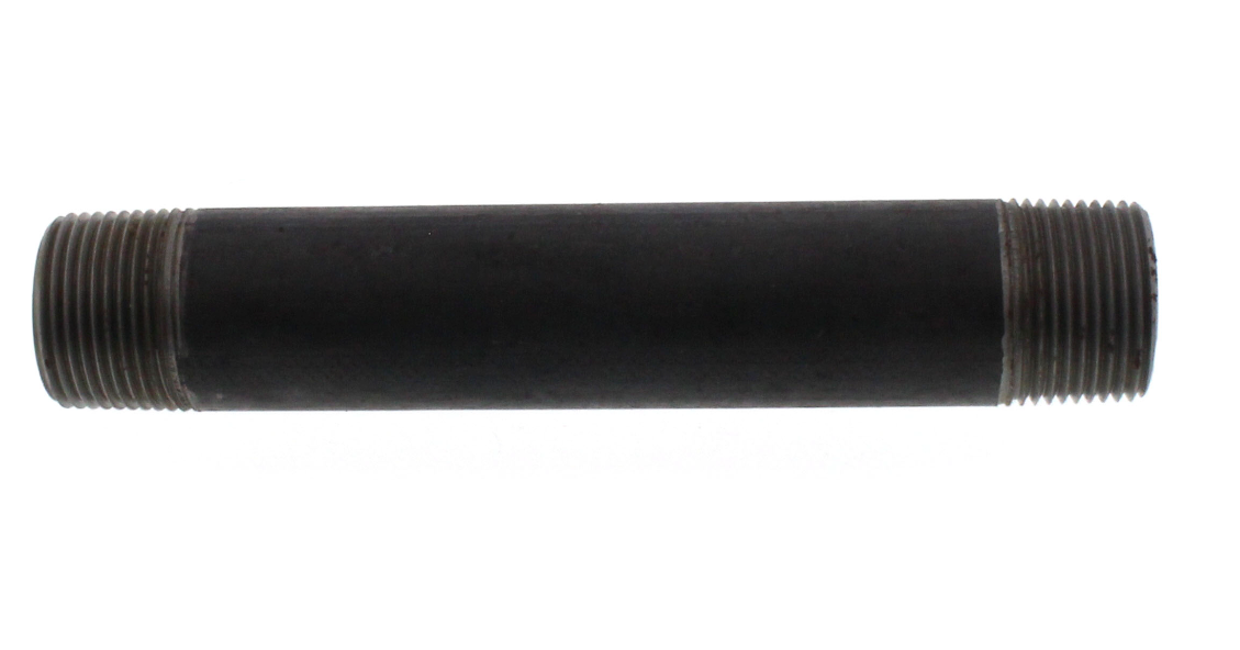 1-1/2" BLACK NIPPLES - 1-1/2" Threaded Schedule 40 Black Nipples, 150 PSI 