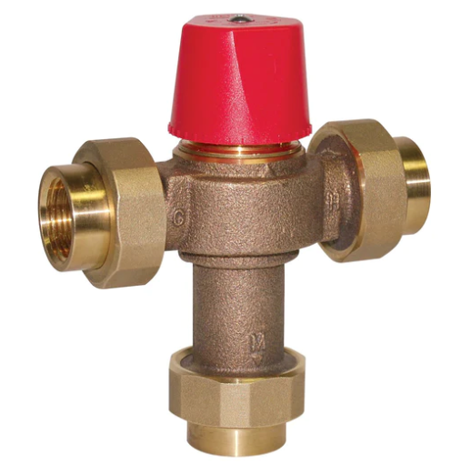 Watts 1170C-UT-M2-3/4 - 3/4" Threaded NPT Hot Water Temperature Mixing Valves, Temperature Range 90°F to 120°F, Maximum Pressure 150PSI 