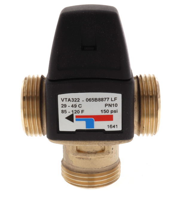 Danfoss 065B8877LF ESBE VTA Thermostastic Mixing Valve, 85-120°F, Lead Free | Plumbers Center