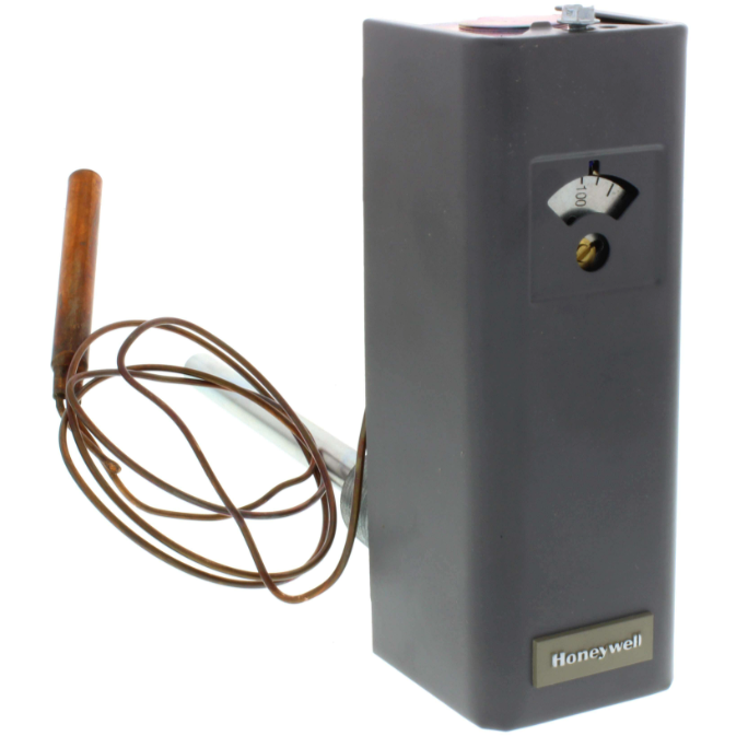 Honeywell Resideo L8100B1128/U High Limit Aquastat Controller Operates at 100 F - 180 F, with 39" Long Capillary | Plumbers Center