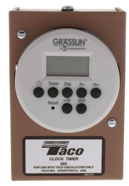 Taco 265-3 Programmable Digital Timer, 24 Hours, 7 Days 