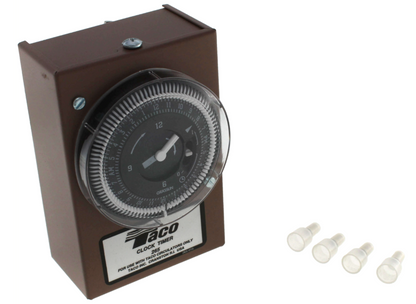 Taco 265-1 24 Hour Analog Timer with Dust Cover 