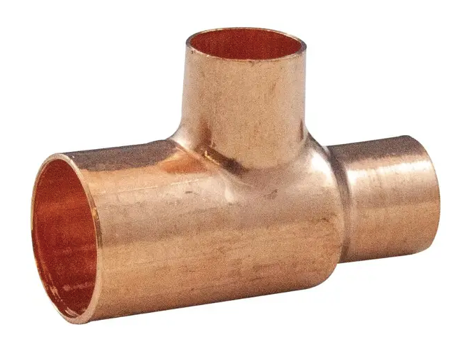 1/4" X 1/4" X 1/8" COPPER REDUCING TEE | Faucet Center