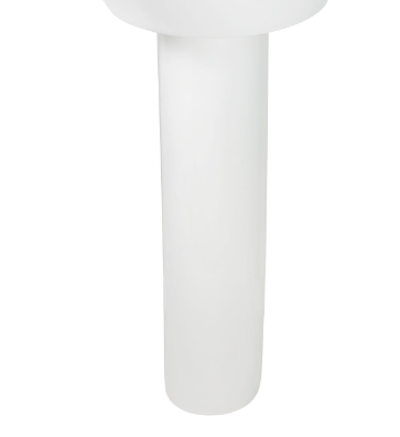 American Standard 0010000.020 Boulevard and Tropic Petite Pedestal Leg, White (Leg only) | Faucet Center