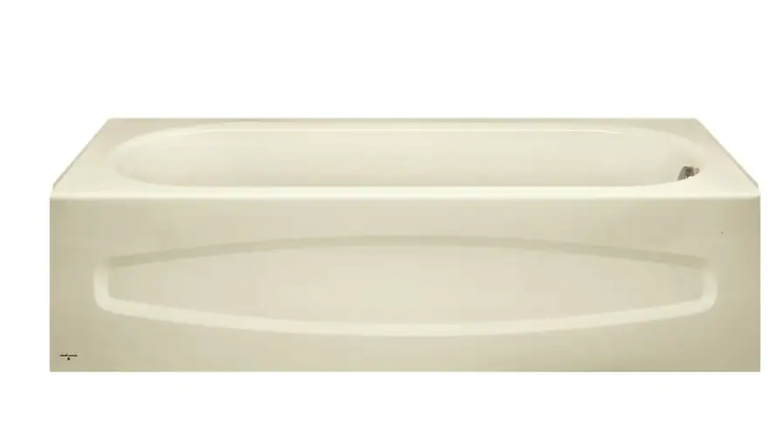 American Standard 0182000.021 Colony 5x30 Inch Integral Apron Bathtub Above Floor Rough with Right-Hand Outlet, Bone