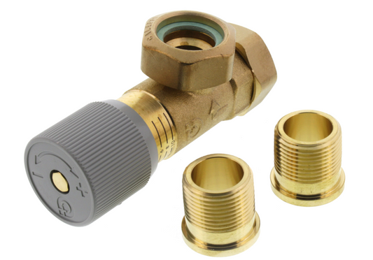 Caleffi 519502A - 3/4" Male NPT Brass Series 519 Differential Pressure By-pass Valve | Plumbers Center