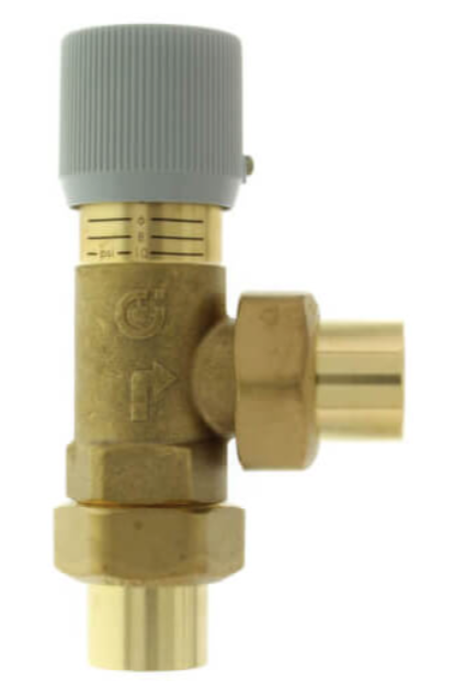 Caleffi 519599A - 3/4" Union Sweat Brass Series 519 Differential Pressure By-pass Valve | Plumbers Center