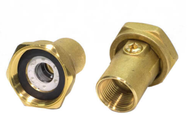 Grundfos 519850 1/2" FNPT GU 125 Union Bronze Isolation Valve Pair (Threaded) 