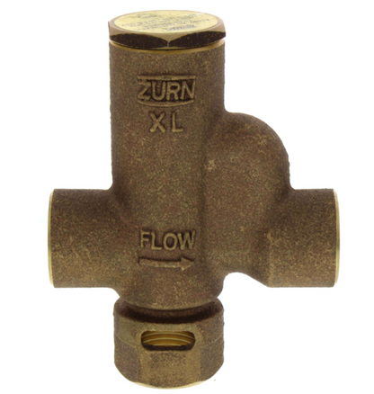 Zurn Z1022-XL-1/2-IP Lead-Free Sani-Guard Automatic Trap Primer, Bronze, 1/2" FNPT Connection (Threaded) 