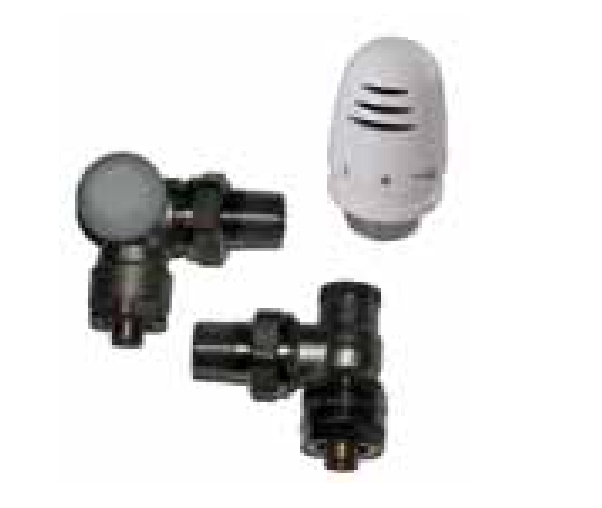 Stelrad VA-PEXRH 1/2" Herz Reverse Angle (RH) Valve Set for PEX Pipe