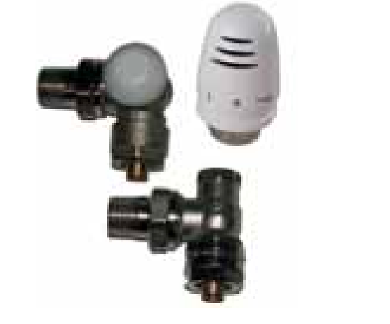 Stelrad VA-PEXLH 1/2" Herz Reverse Angle (LH) Valve Set For PEX Pipe