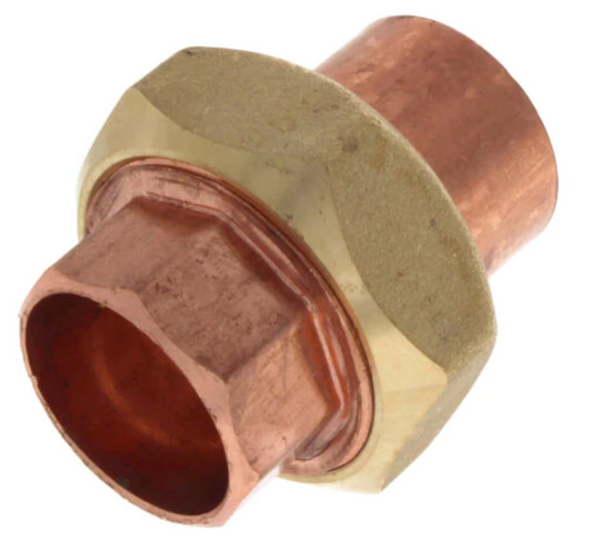 1" COPPER UNION - 1" Wrot Copper Pressure Union | Faucet  Center