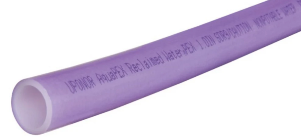 Uponor F1911256 1-1/4" AquaPEX Purple Reclaimed Water, 10-ft. Straight Length