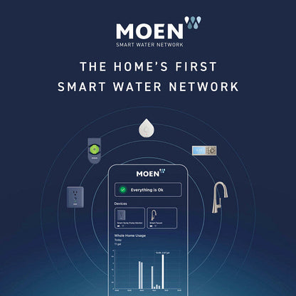 Moen 920-003 Flo By Moen Smart Water Monitor & Shutoff 25 Feet Extension Cable 