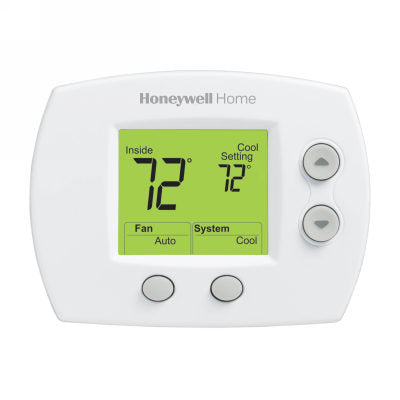 Honeywell Home TH5110D1022/U Focus PRO 5000 Non-Programmable Premier White Thermostat for Heating & Cooling with Large Display | Plumbers Center