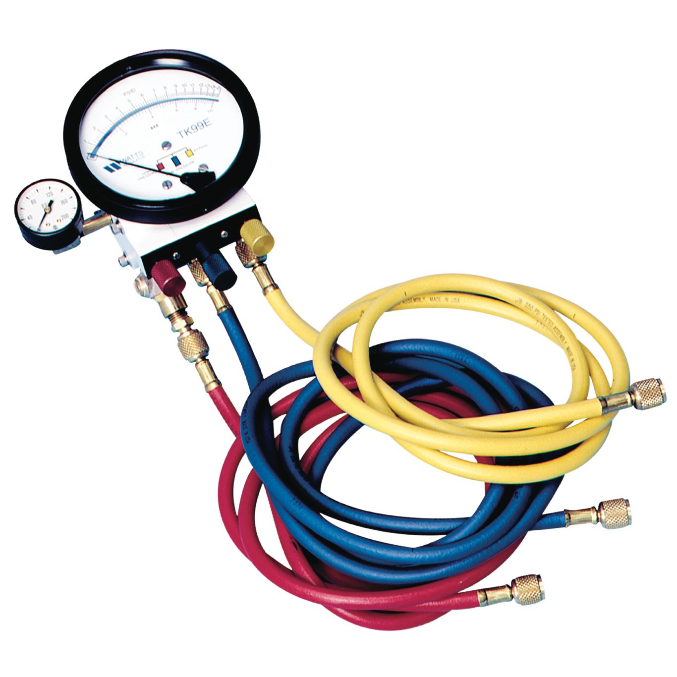 Watts 0385511 Model TK-99E Analog Backflow Preventer Test Kit is a Compact Portable Device for Testing Pressure on RPZ's & DCVA's Backflow Valve Assemblies 