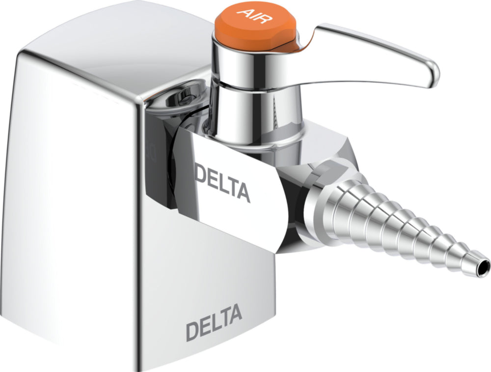 Delta W6210AIR 3/8" 90 Degree Deck-Mount Turret Single Ball Valve Hose Cock with AIR Indexed Handle for Air | Plumbers Center