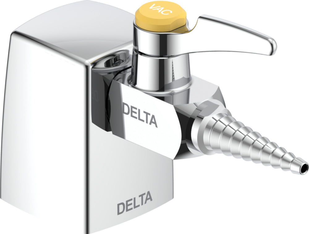 Delta W6210VAC 3/8" 90 Degree Deck-Mount Turret Ball Valve Hose Cock in Chrome | Plumbers Center