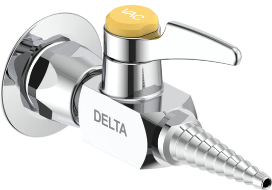 Delta W6270VAC Commercial 3/8" Wall-Mount Ball Valve Hose Cock with VAC Indexed Handle for Vacuum | Plumbers Center