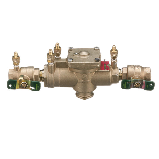 Watts 0391004 - LF009M2-QT-1 - 1" RP Reduced Pressure Zone Backflow Preventer Assembly, Quarter Turn Shutoff Valves, Tee Handles - Lead Free