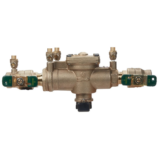 Watts 88004112 - LF009M2-QT-FS-1 - 1" RP Reduced Pressure Zone Backflow Preventer Assembly with Quarter Turn Shutoff Valves, Tee Handles, Backflow Flood Sensor - Lead Free