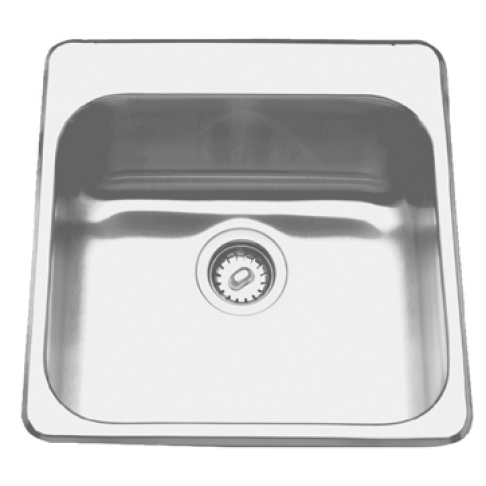 Kindred ALBS6806P-1/1 - Single Kitchen Sink with ledge, 18 gauge | Plumbers Center