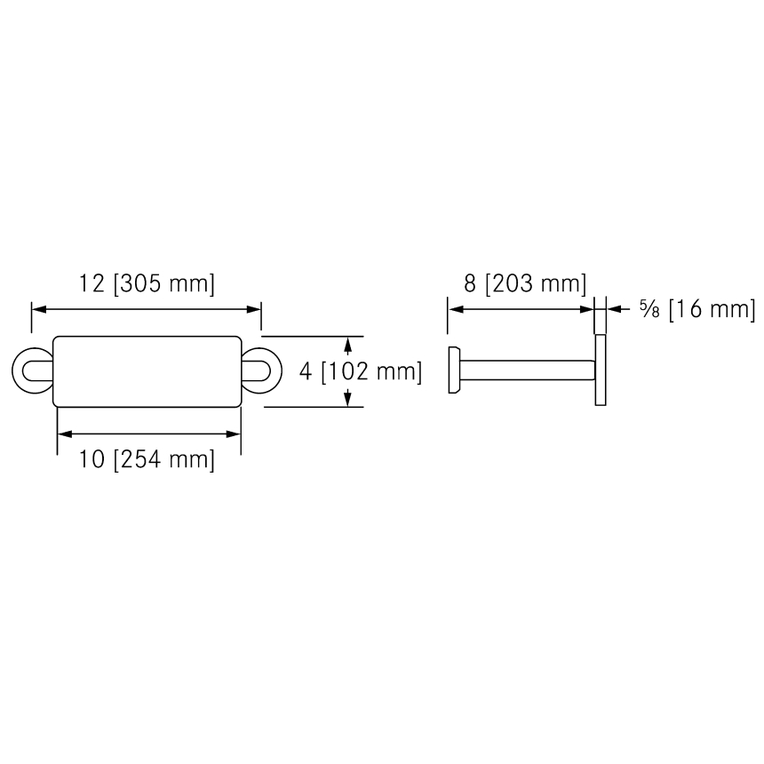 Kindred CM-16104 Back Rest Stainless Steel and Plastic Laminate | Plumbers Center