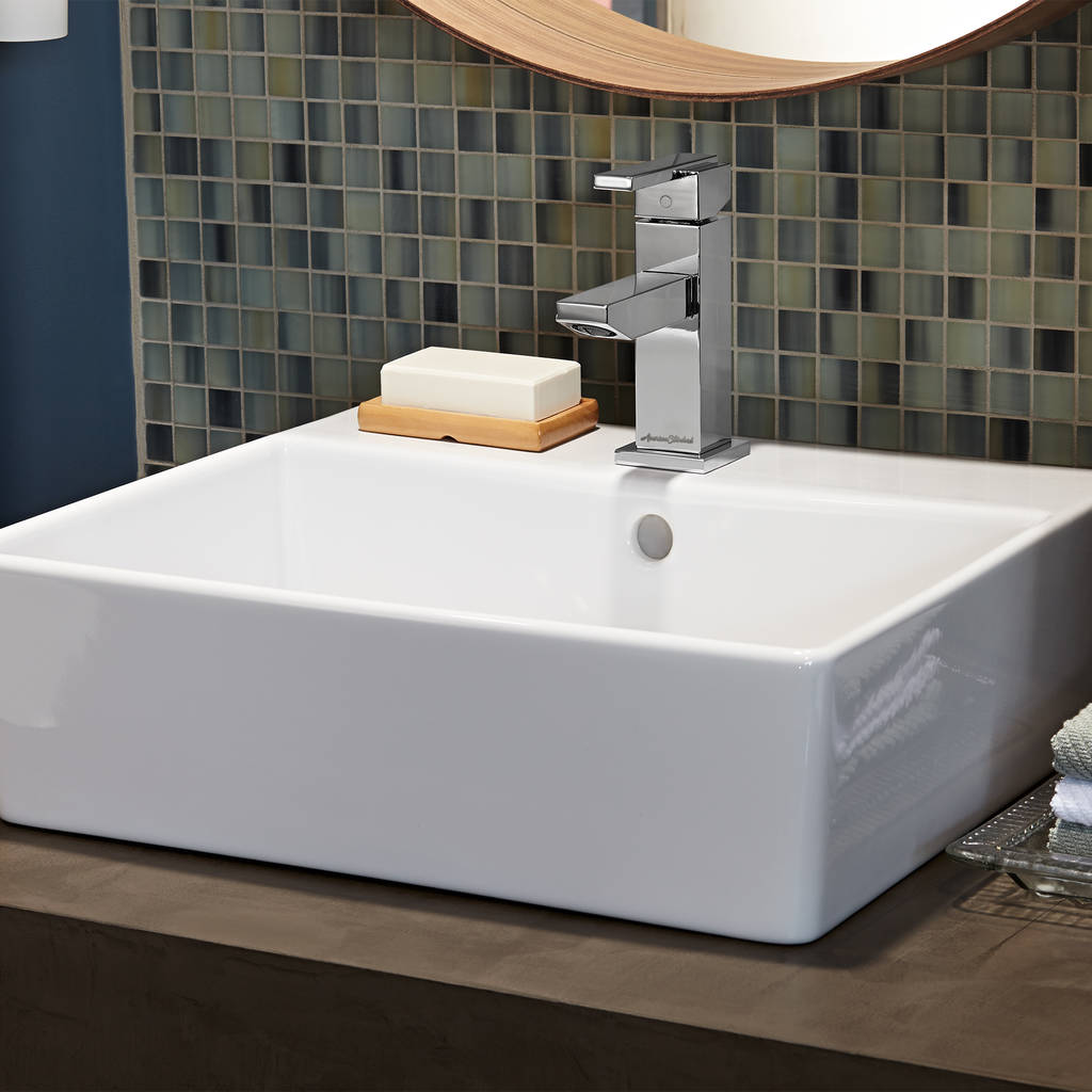 American Standard 0552001.020 Loft Above Counter Bathroom Vessel Sink with Single Hole - White 