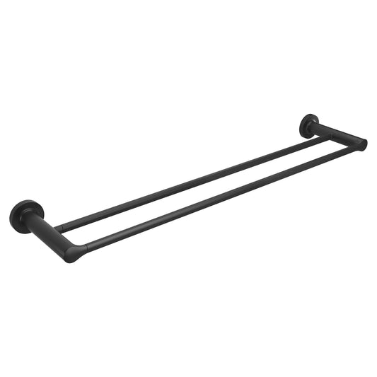 American Standard 7105224.243 Studio S 24-Inch Double Towel Bar, Matte Black | Plumbers Center