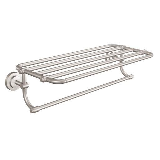 Moen DN0794BN Iso 24" Wall Mounted Towel Shelf in Brushed Nickel 