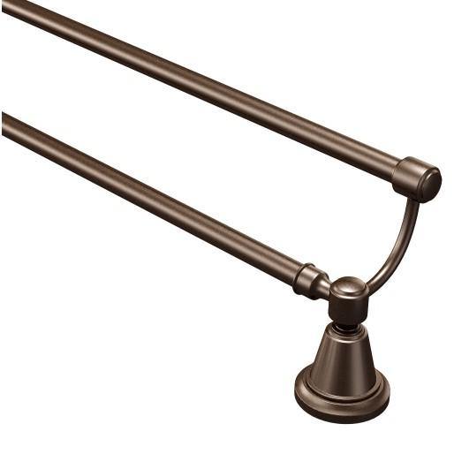 Moen DN3622ORB 24" Bradshaw Double Wall Mounted Towel Bar in Oil Rubbed Bronze 