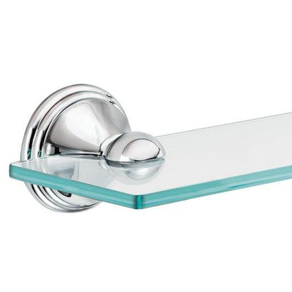 Moen DN8490CH Preston Wall Mounted Glass Vanity Shelf in Chrome 