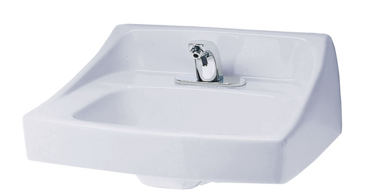 Toto LT307#01 - Commercial 1-Hole Wall Mounted Bathroom sink, ADA Compliant, Cotton White 