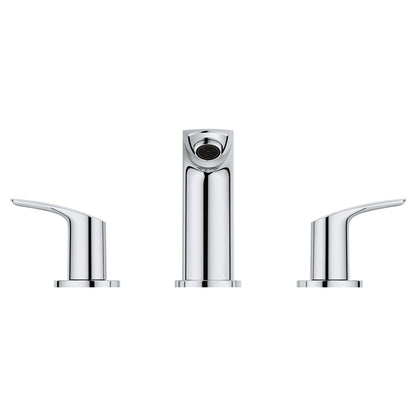 GROHE 20294003 EUROSMART 8-INCH WIDESPREAD 2-HANDLE BATHROOM FAUCET, 1.2 GPM, STARLIGHT CHROME 